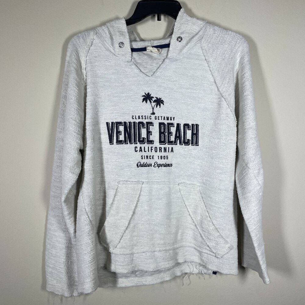 US Vintage Women's Venice Beach Hoodie Terry Cloth M Casual!